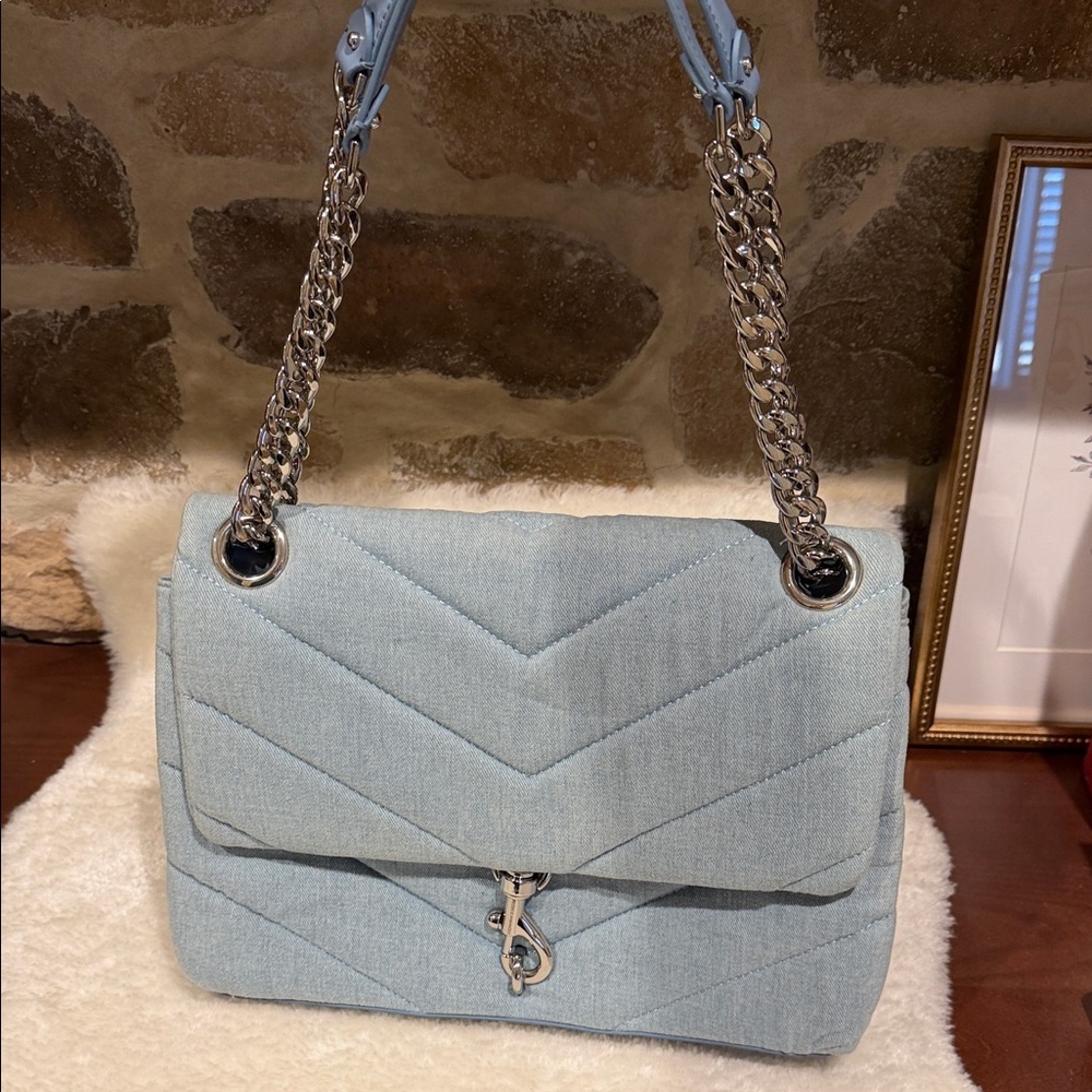 Rebecca Minkoff Edie Quilted Jean Shoulder Bag NWT